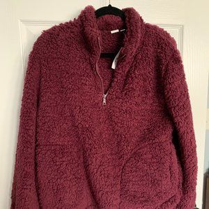 Sherpa Half-Zip Sweatshirt